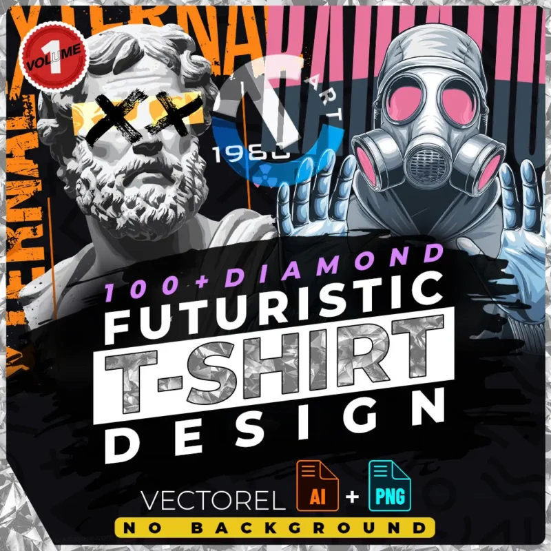 Futuristic Vol. 1 T-Shirt Design Bundle
