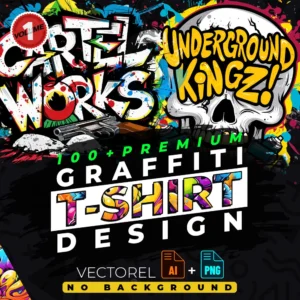 Graffiti Vol 1 T-Shirt Design Bundle